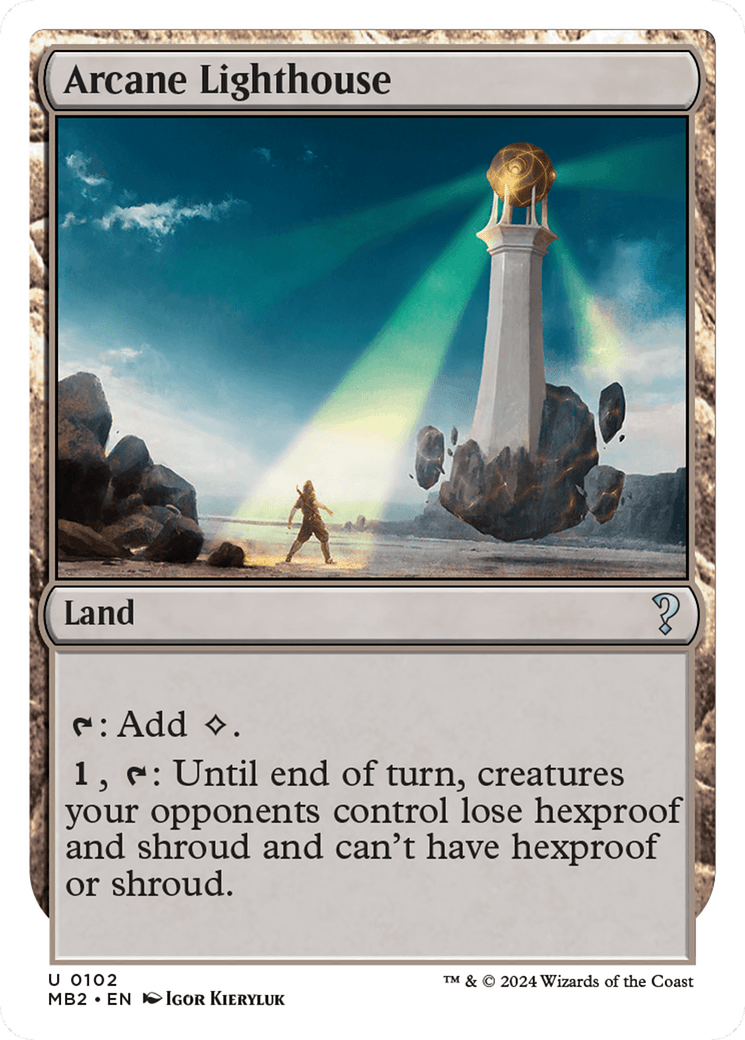 Arcane Lighthouse (White Border) [Mystery Booster 2] MTG Single Magic: The Gathering  | Multizone: Comics And Games