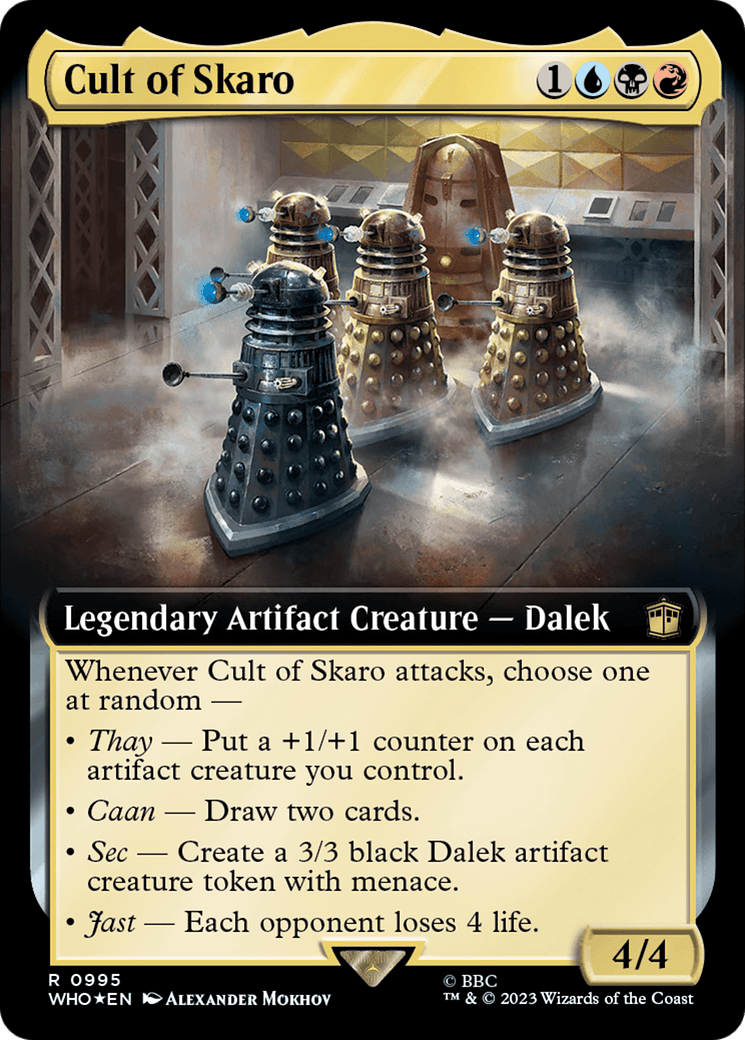Cult of Skaro (Extended Art) (Surge Foil) [Doctor Who] MTG Single Magic: The Gathering  | Multizone: Comics And Games