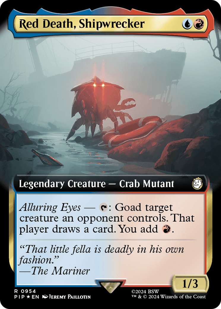 Red Death, Shipwrecker (Extended Art) (Surge Foil) [Fallout] MTG Single Magic: The Gathering  | Multizone: Comics And Games