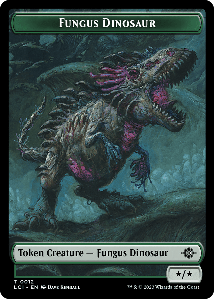 Fungus Dinosaur // Dinosaur (0001) Double-Sided Token [The Lost Caverns of Ixalan Tokens] MTG Single Magic: The Gathering  | Multizone: Comics And Games