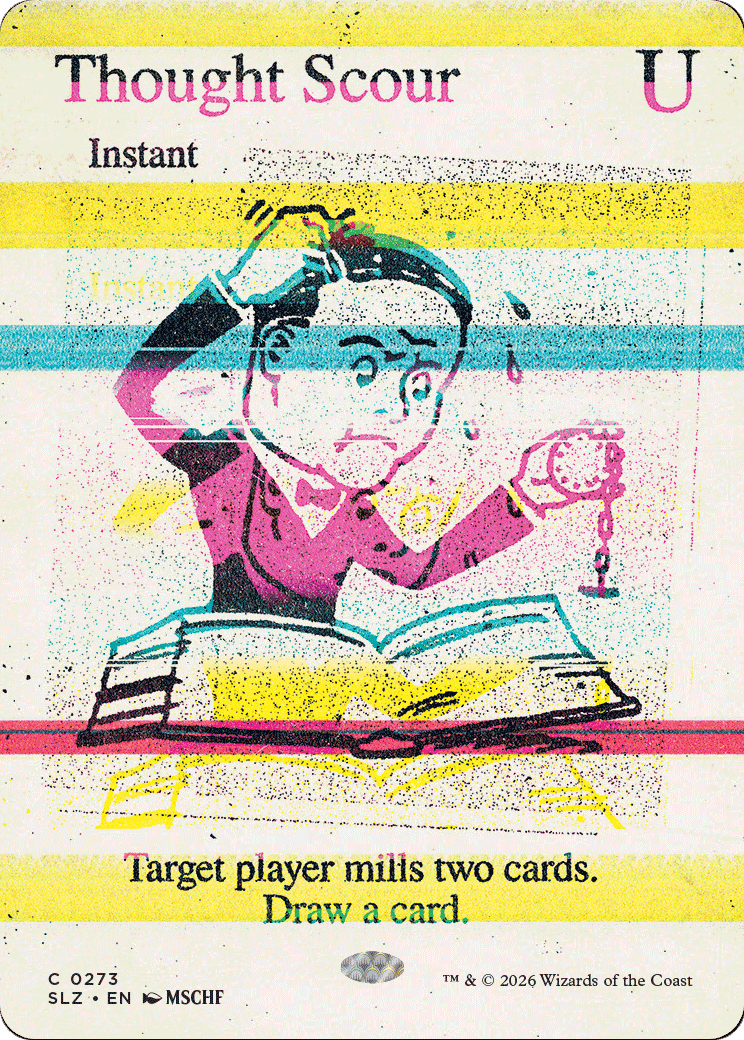Thought Scour (0273) [Secret Lair x MSCHF: The Zeta Set] MTG Single Magic: The Gathering  | Multizone: Comics And Games