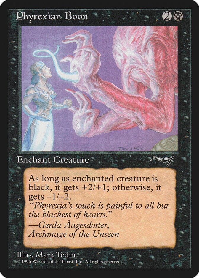 Phyrexian Boon (Person on the Left) [Alliances] MTG Single Magic: The Gathering  | Multizone: Comics And Games