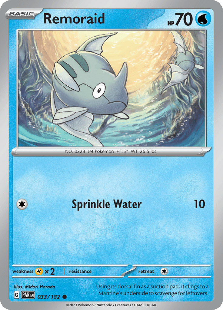 Remoraid (033/182) [Scarlet & Violet: Paradox Rift] Pokemon Single Pokémon  | Multizone: Comics And Games