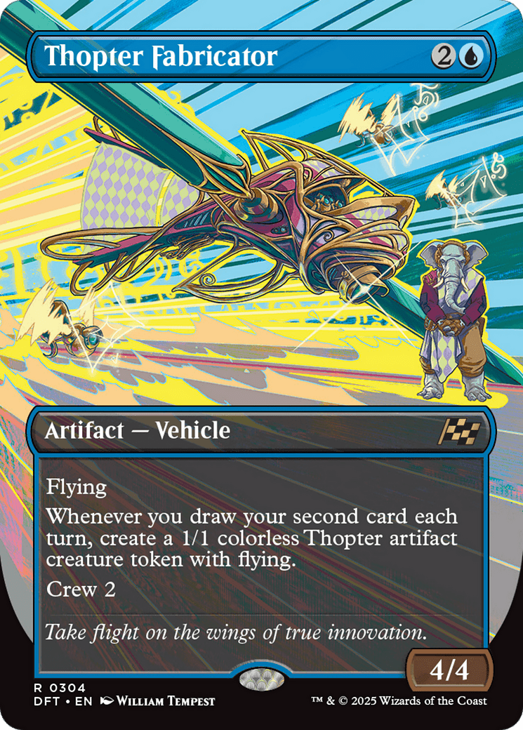 Thopter Fabricator (Borderless) [Aetherdrift] MTG Single Magic: The Gathering  | Multizone: Comics And Games