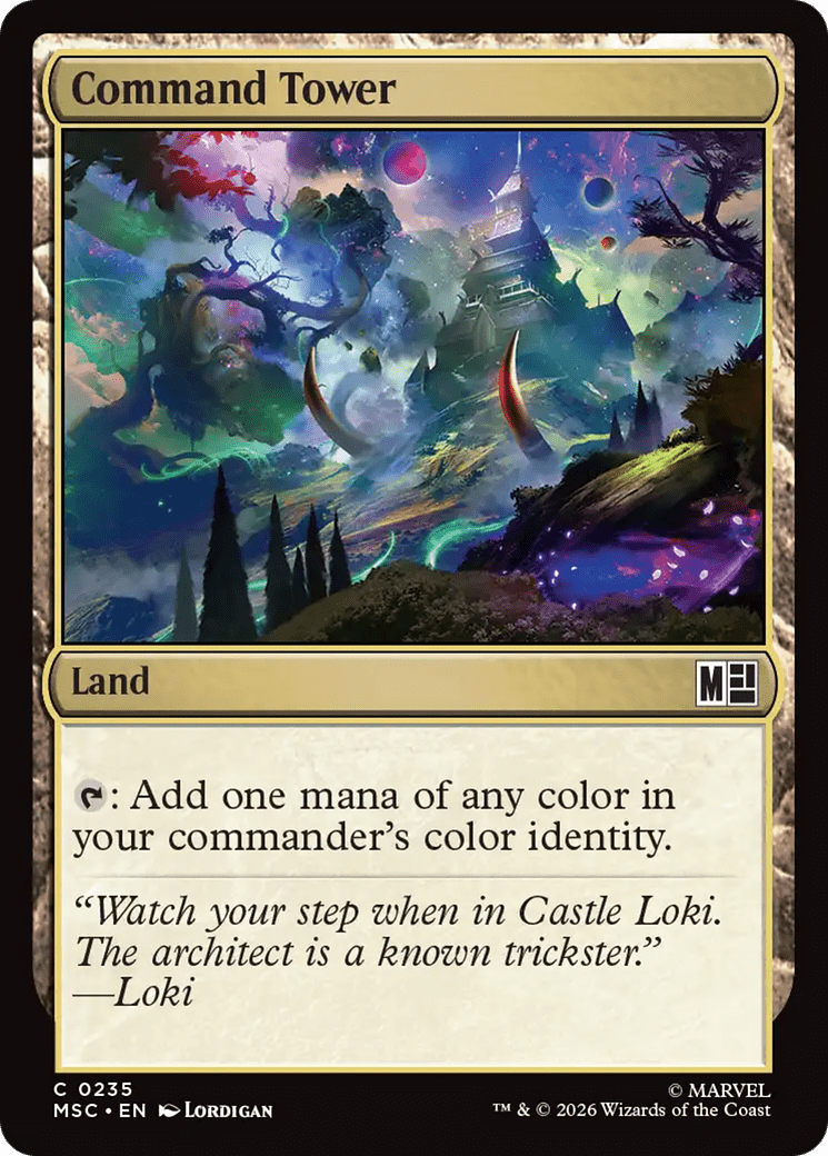 Command Tower (0235) [Marvel Super Heroes Commander] MTG Single Magic: The Gathering  | Multizone: Comics And Games