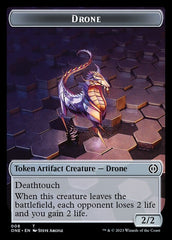 Phyrexian Mite (011) // Drone Double-Sided Token [Phyrexia: All Will Be One Tokens] MTG Single Magic: The Gathering  | Multizone: Comics And Games