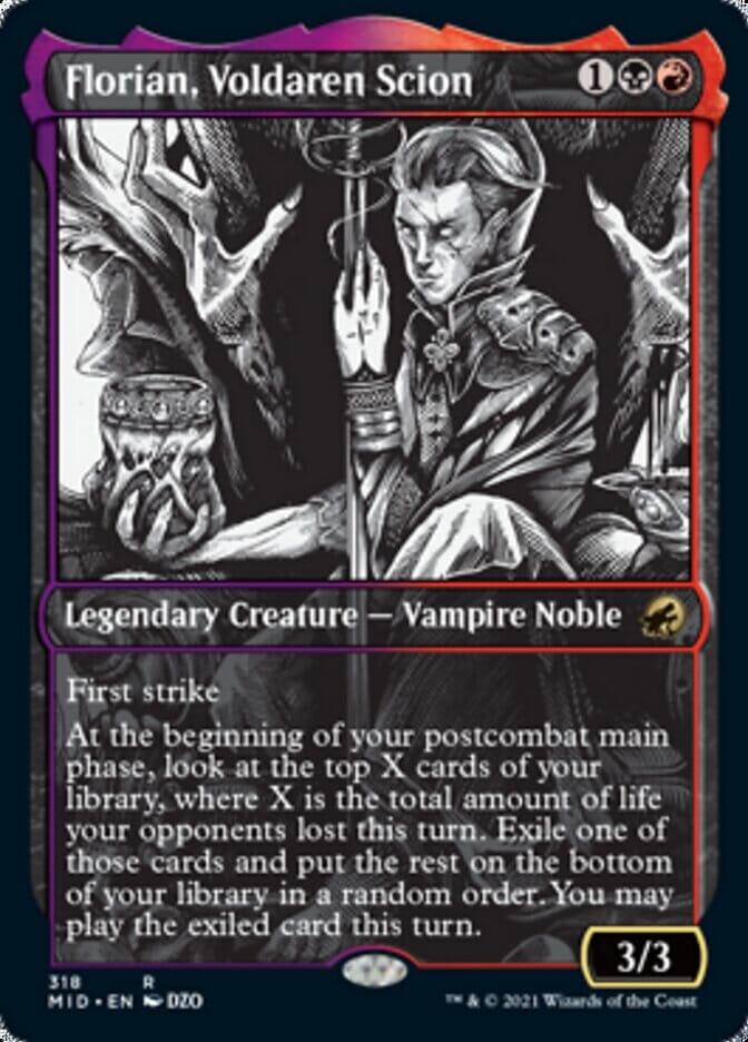 Florian, Voldaren Scion (Showcase Eternal Night) [Innistrad: Midnight Hunt] MTG Single Magic: The Gathering  | Multizone: Comics And Games