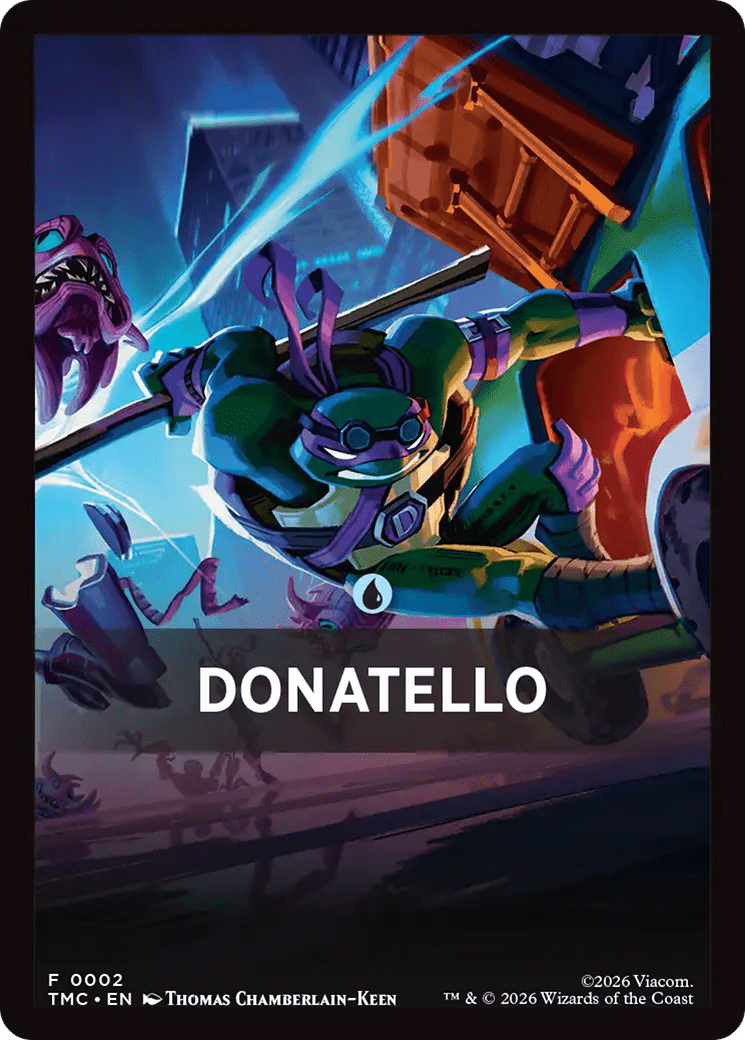 Donatello Theme Card [Teenage Mutant Ninja Turtles Commander Tokens] MTG Single Magic: The Gathering  | Multizone: Comics And Games