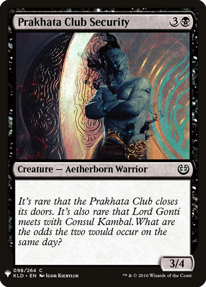 Prakhata Club Security [Mystery Booster] MTG Single Magic: The Gathering  | Multizone: Comics And Games