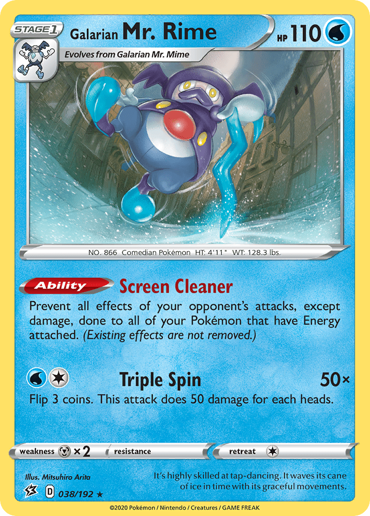 Galarian Mr. Rime (038/192) [Sword & Shield: Rebel Clash] Pokemon Single Pokémon  | Multizone: Comics And Games