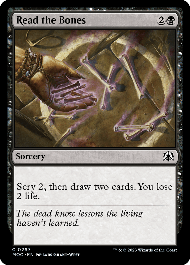Read the Bones [March of the Machine Commander] MTG Single Magic: The Gathering  | Multizone: Comics And Games