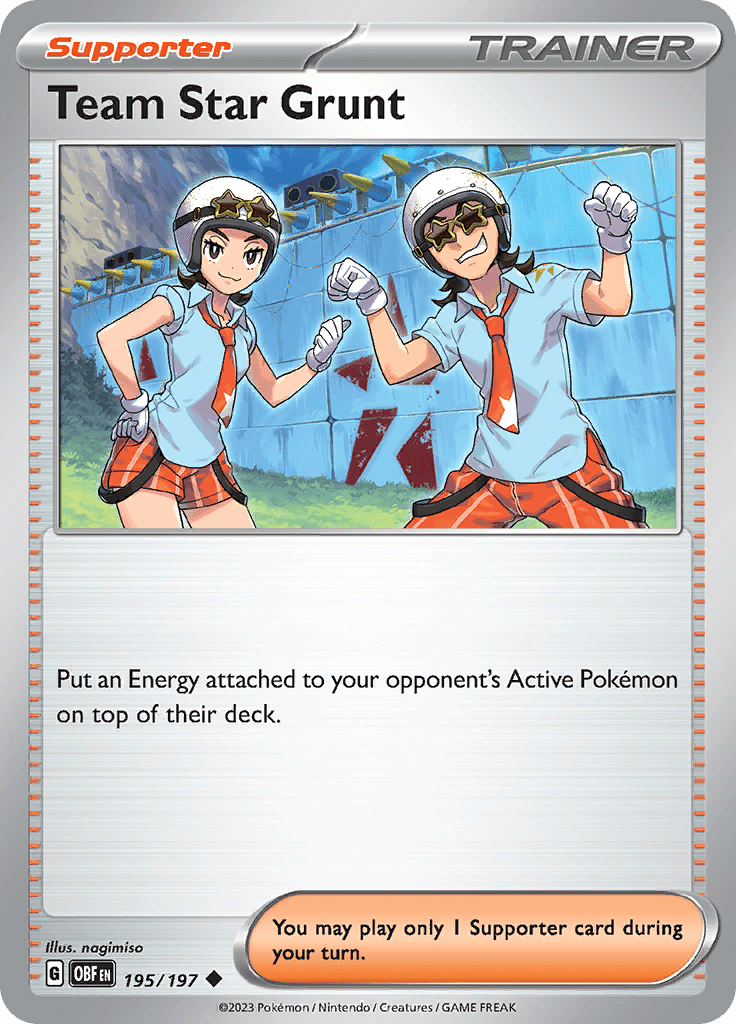 Team Star Grunt (195/197) [Scarlet & Violet: Obsidian Flames] Pokemon Single Pokémon  | Multizone: Comics And Games