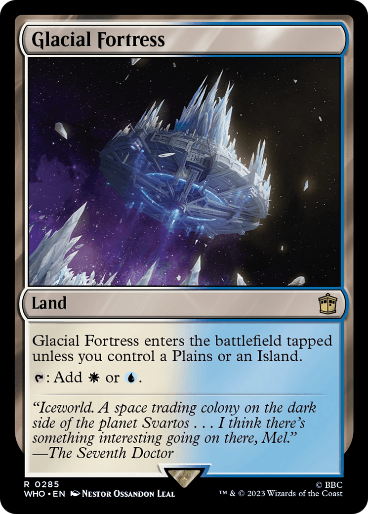 Glacial Fortress [Doctor Who] MTG Single Magic: The Gathering  | Multizone: Comics And Games