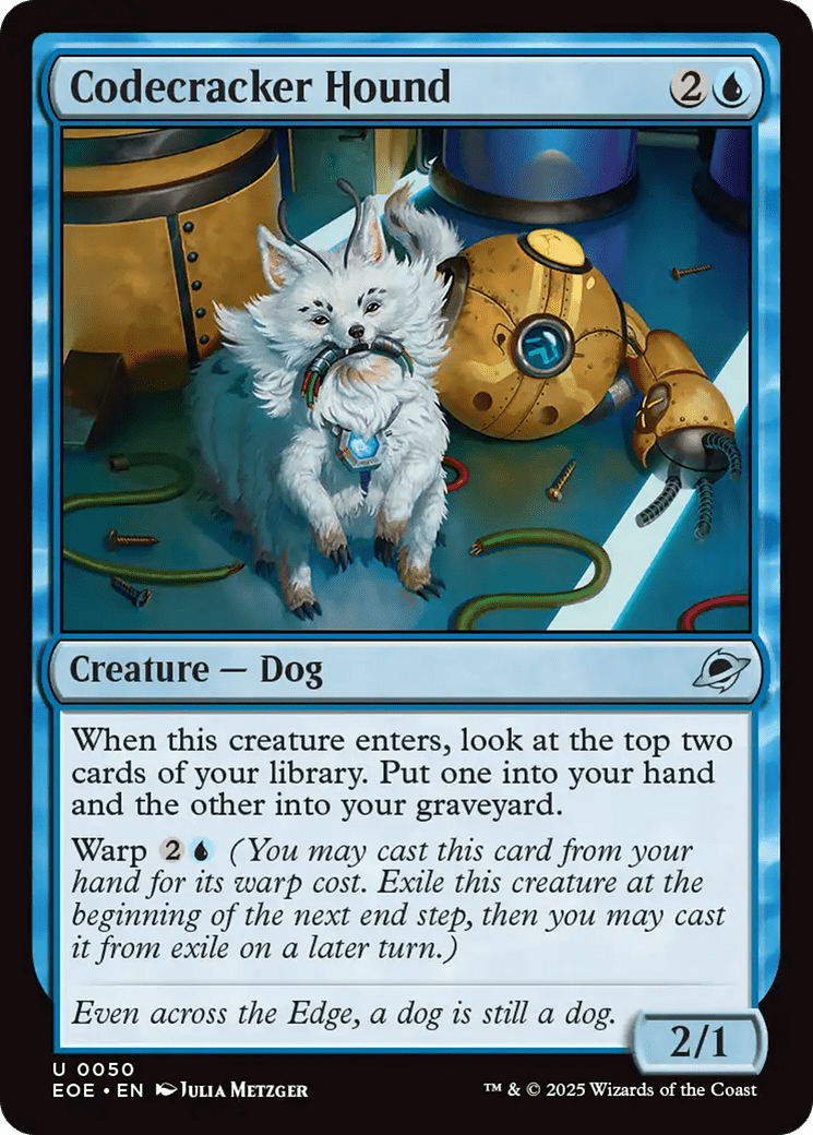 Codecracker Hound [Edge of Eternities] MTG Single Magic: The Gathering  | Multizone: Comics And Games