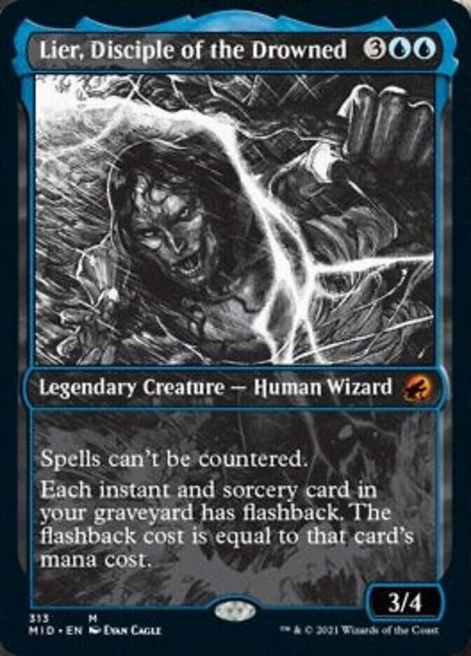 Lier, Disciple of the Drowned (Showcase Eternal Night) [Innistrad: Midnight Hunt] MTG Single Magic: The Gathering  | Multizone: Comics And Games