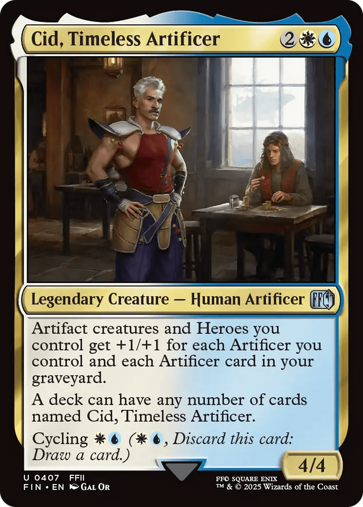 Cid, Timeless Artificer (0407) [FINAL FANTASY] MTG Single Magic: The Gathering  | Multizone: Comics And Games