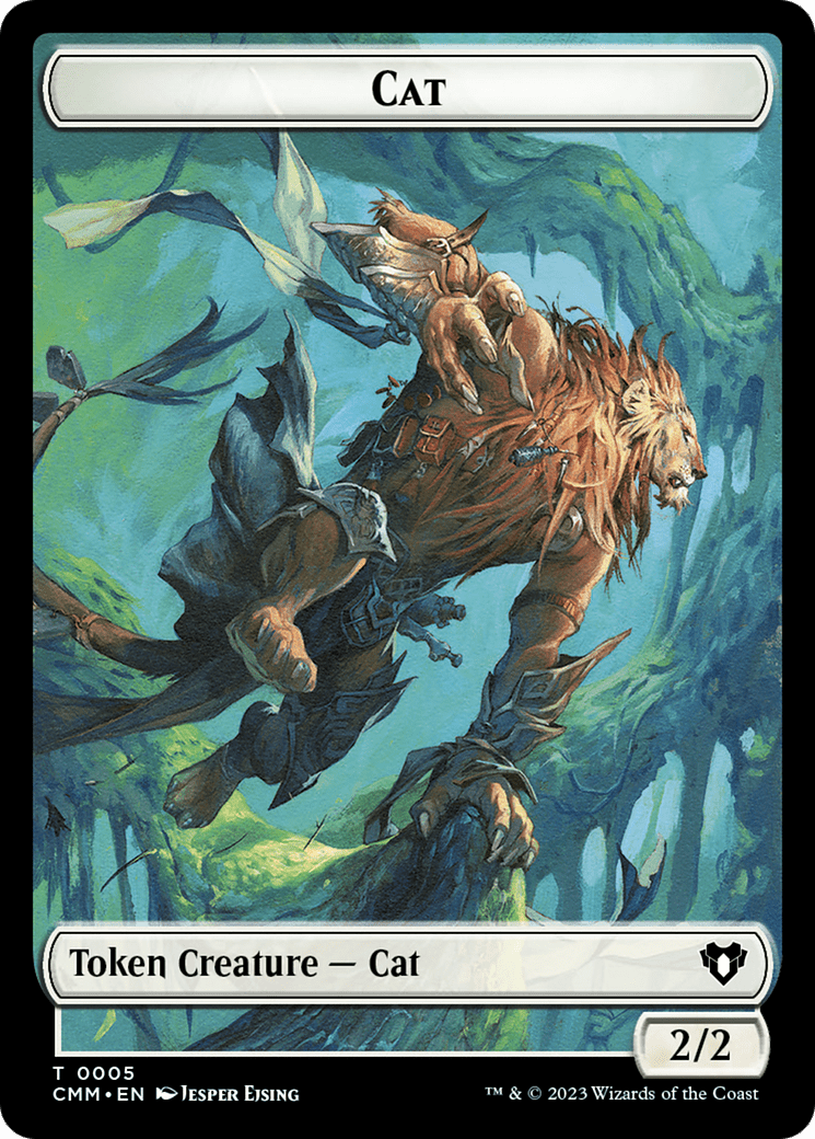 Cat Token (05) [Commander Masters Tokens] MTG Single Magic: The Gathering  | Multizone: Comics And Games