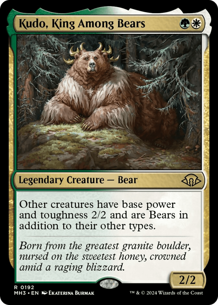 Kudo, King Among Bears [Modern Horizons 3] MTG Single Magic: The Gathering  | Multizone: Comics And Games