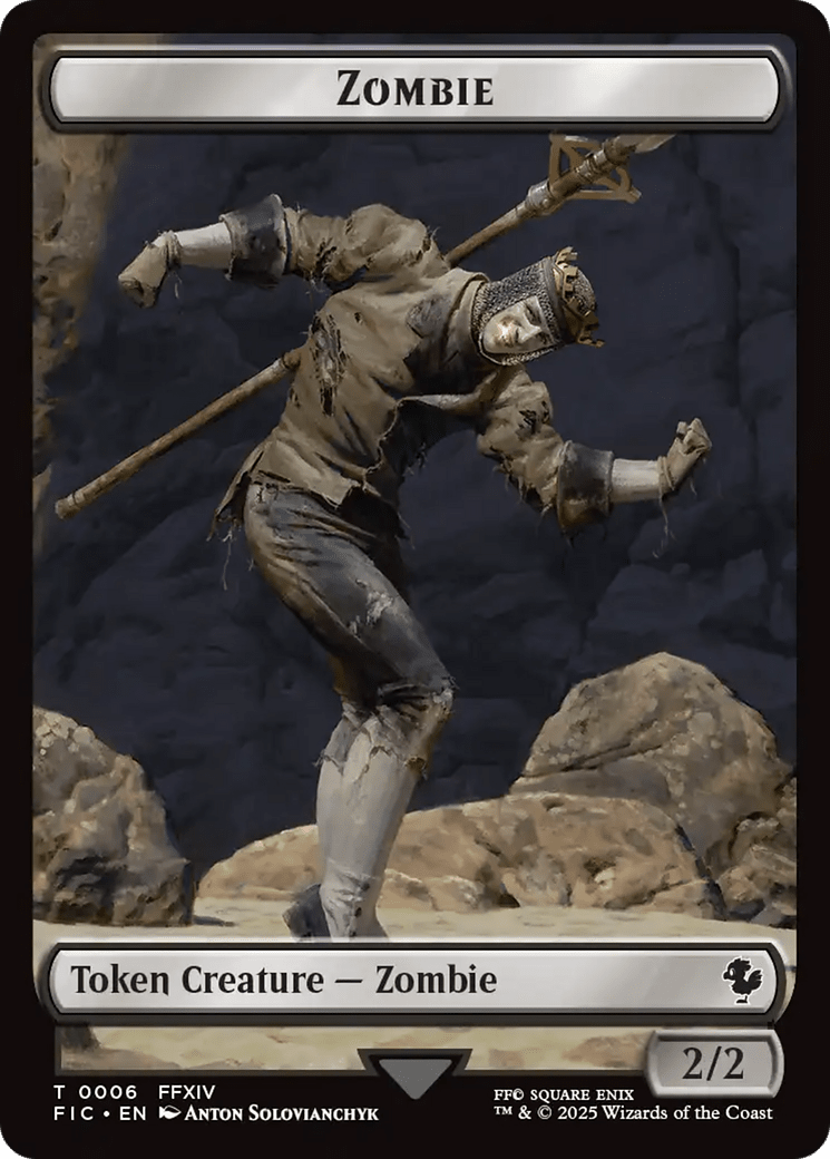 Moogle // Zombie Double-Sided Token [FINAL FANTASY Commander Tokens] MTG Single Magic: The Gathering  | Multizone: Comics And Games