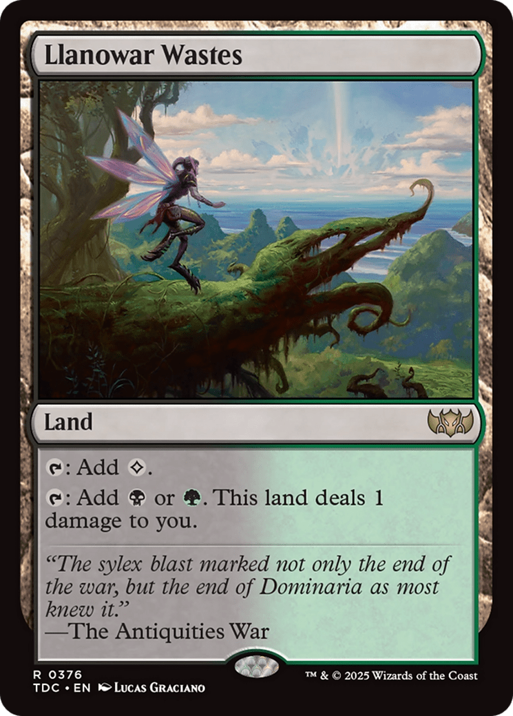 Llanowar Wastes [Tarkir: Dragonstorm Commander] MTG Single Magic: The Gathering  | Multizone: Comics And Games