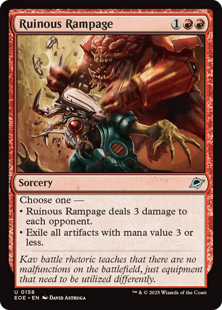 Ruinous Rampage [Edge of Eternities] MTG Single Magic: The Gathering  | Multizone: Comics And Games