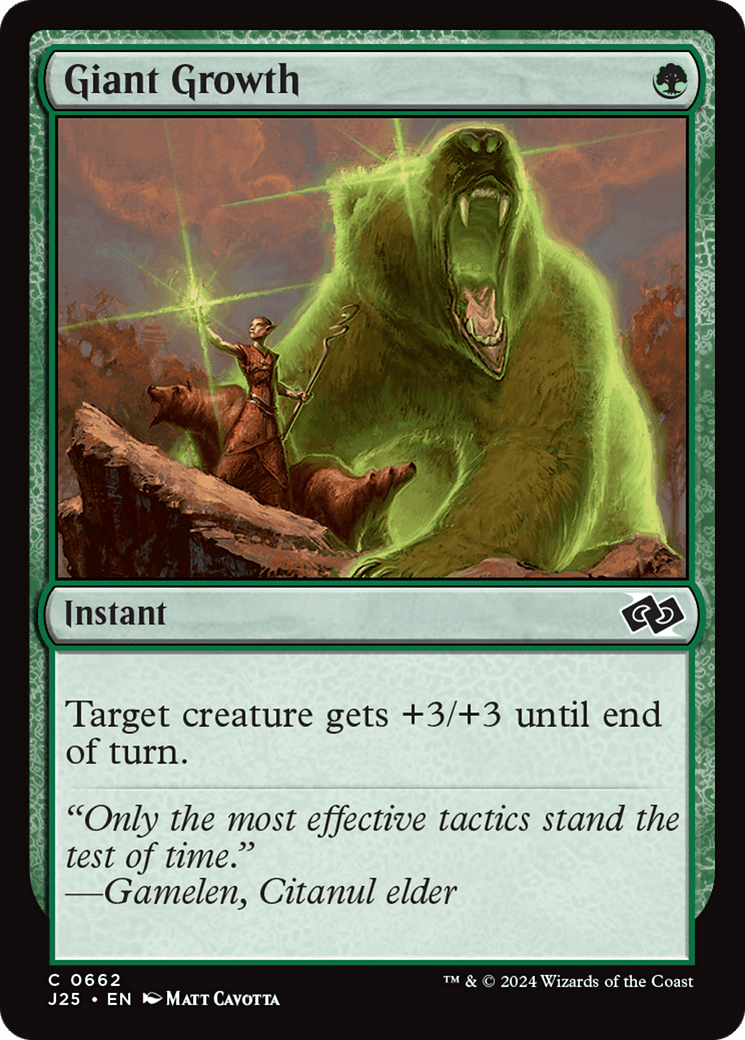 Giant Growth [Foundations Jumpstart] MTG Single Magic: The Gathering  | Multizone: Comics And Games