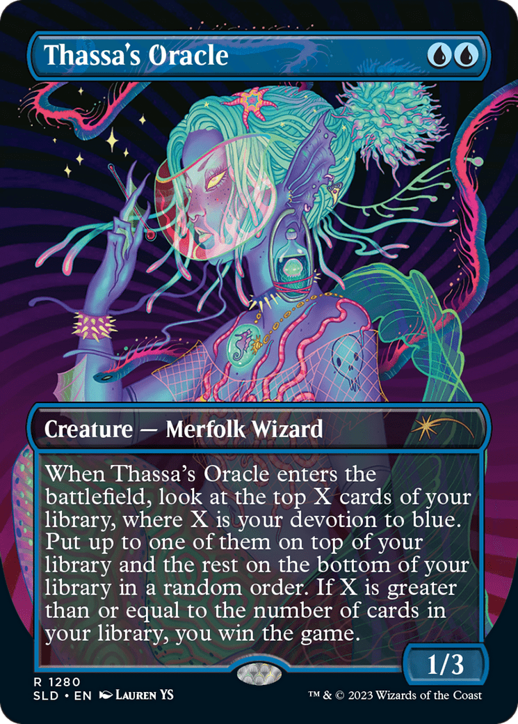 Thassa's Oracle (Borderless) [Secret Lair Drop Series] MTG Single Magic: The Gathering  | Multizone: Comics And Games