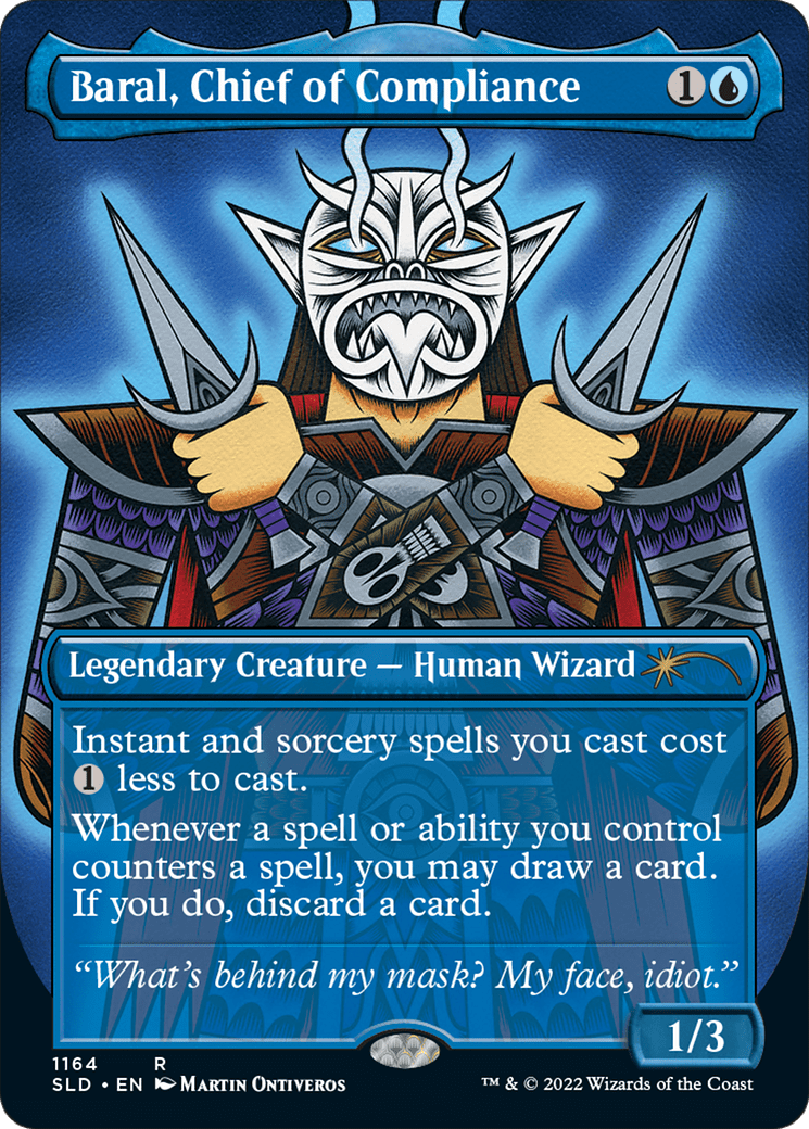 Baral, Chief of Compliance (Borderless) [Secret Lair Drop Series] MTG Single Magic: The Gathering  | Multizone: Comics And Games