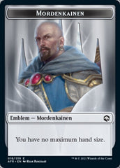 Devil // Mordenkainen Emblem Double-Sided Token [Dungeons & Dragons: Adventures in the Forgotten Realms Tokens] MTG Single Magic: The Gathering  | Multizone: Comics And Games