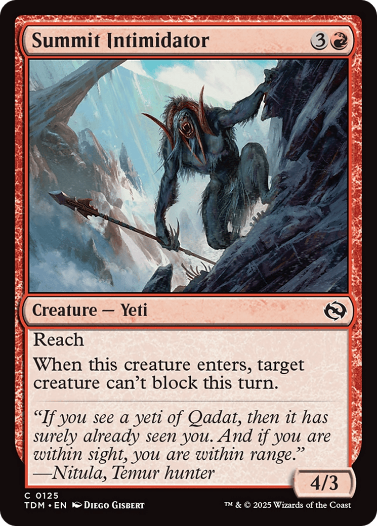 Summit Intimidator [Tarkir: Dragonstorm] MTG Single Magic: The Gathering  | Multizone: Comics And Games