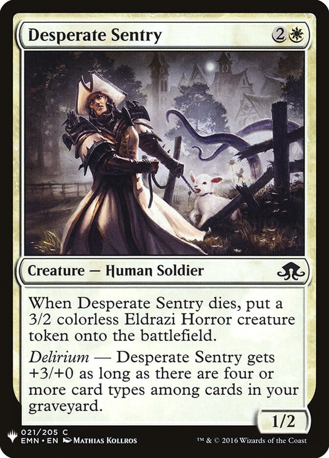 Desperate Sentry [Mystery Booster] MTG Single Magic: The Gathering  | Multizone: Comics And Games