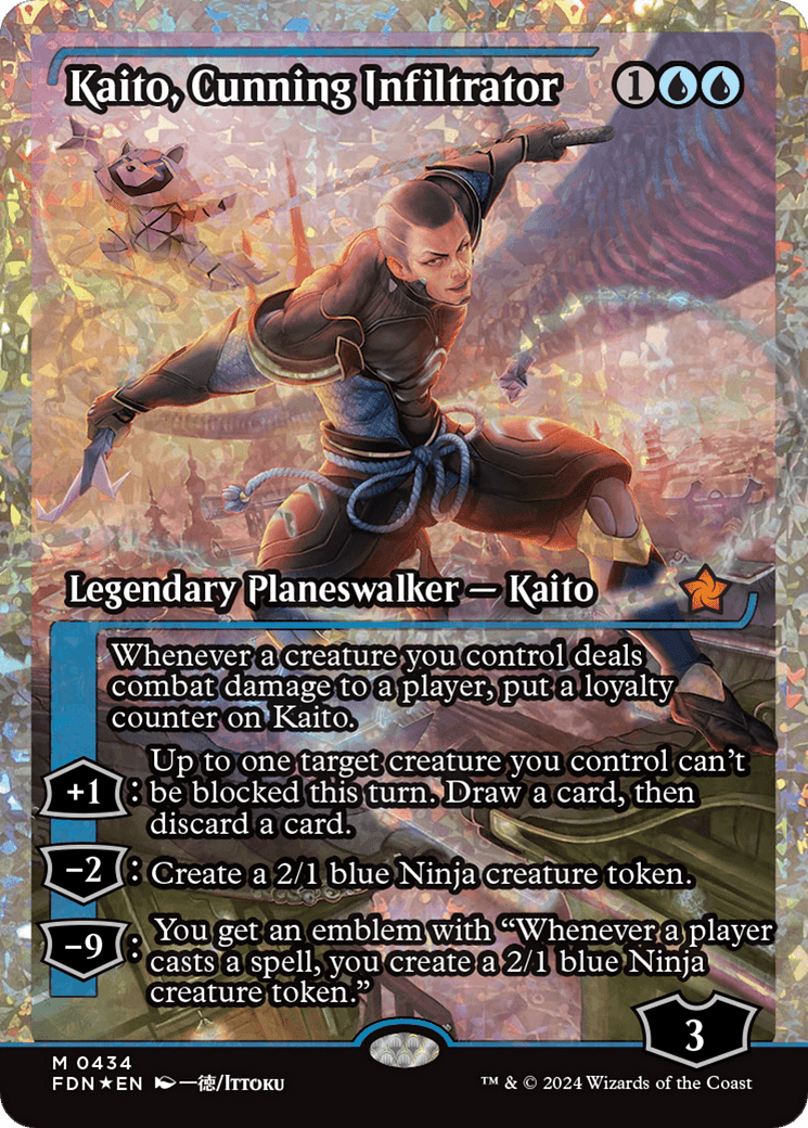 Kaito, Cunning Infiltrator (Showcase) (Frature Foil) [Foundations] MTG Single Magic: The Gathering  | Multizone: Comics And Games