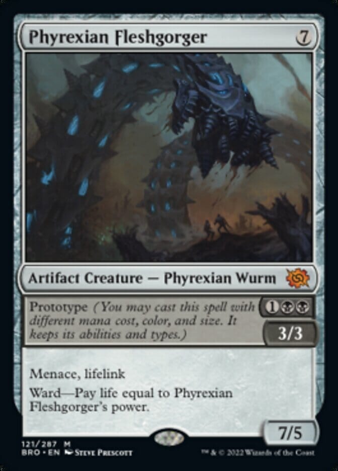 Phyrexian Fleshgorger (Promo Pack) [The Brothers' War Promos] MTG Single Magic: The Gathering  | Multizone: Comics And Games