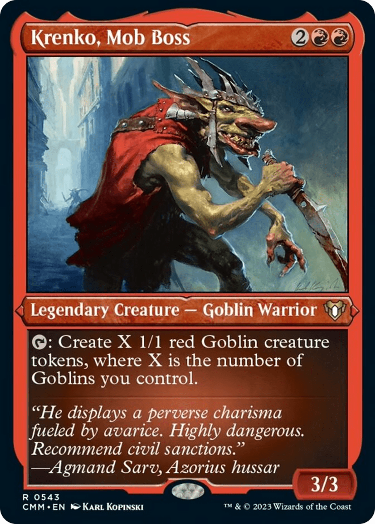 Krenko, Mob Boss (Foil Etched) [Commander Masters] MTG Single Magic: The Gathering  | Multizone: Comics And Games
