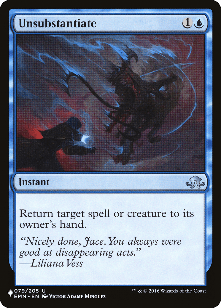 Unsubstantiate [The List] MTG Single Magic: The Gathering  | Multizone: Comics And Games