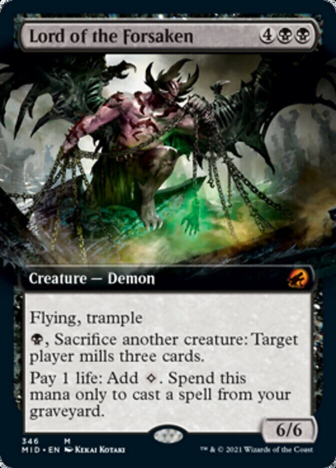 Lord of the Forsaken (Extended Art) [Innistrad: Midnight Hunt] MTG Single Magic: The Gathering  | Multizone: Comics And Games