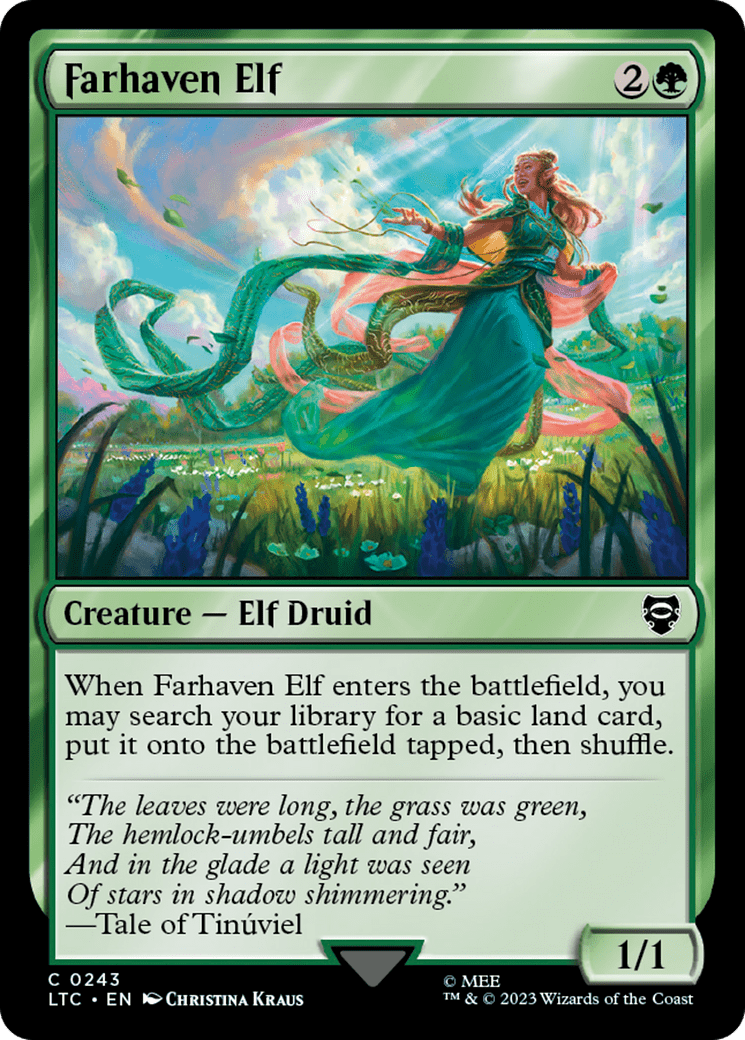 Farhaven Elf [The Lord of the Rings: Tales of Middle-Earth Commander] MTG Single Magic: The Gathering  | Multizone: Comics And Games