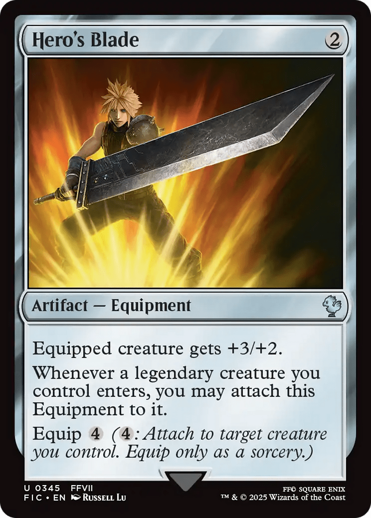 Hero's Blade [FINAL FANTASY Commander] MTG Single Magic: The Gathering  | Multizone: Comics And Games