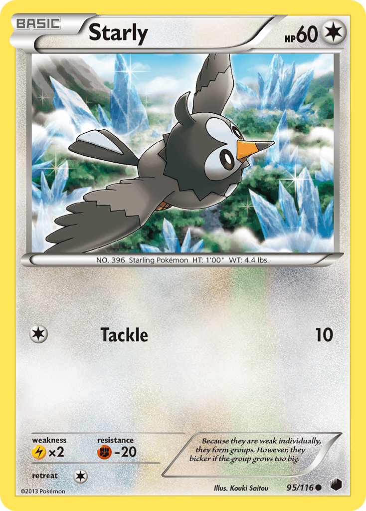 Starly (95/116) [Black & White: Plasma Freeze] Pokemon Single Pokémon  | Multizone: Comics And Games