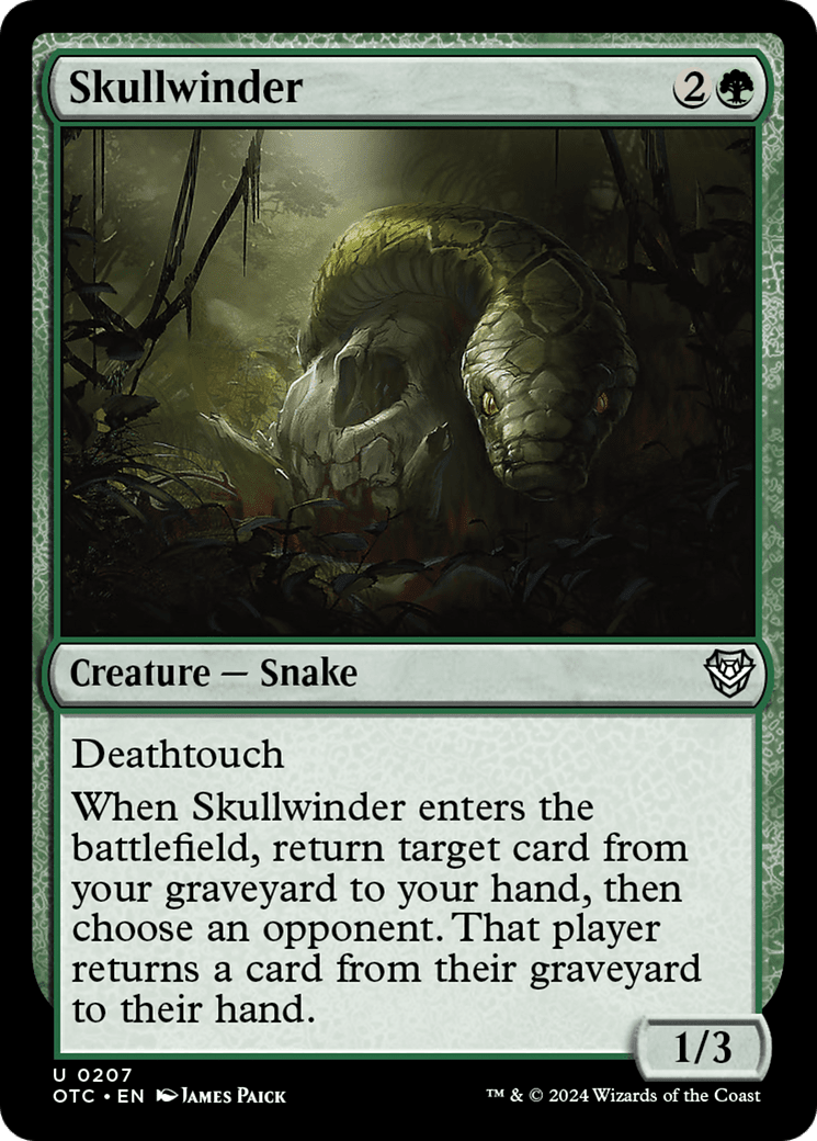 Skullwinder [Outlaws of Thunder Junction Commander] MTG Single Magic: The Gathering  | Multizone: Comics And Games