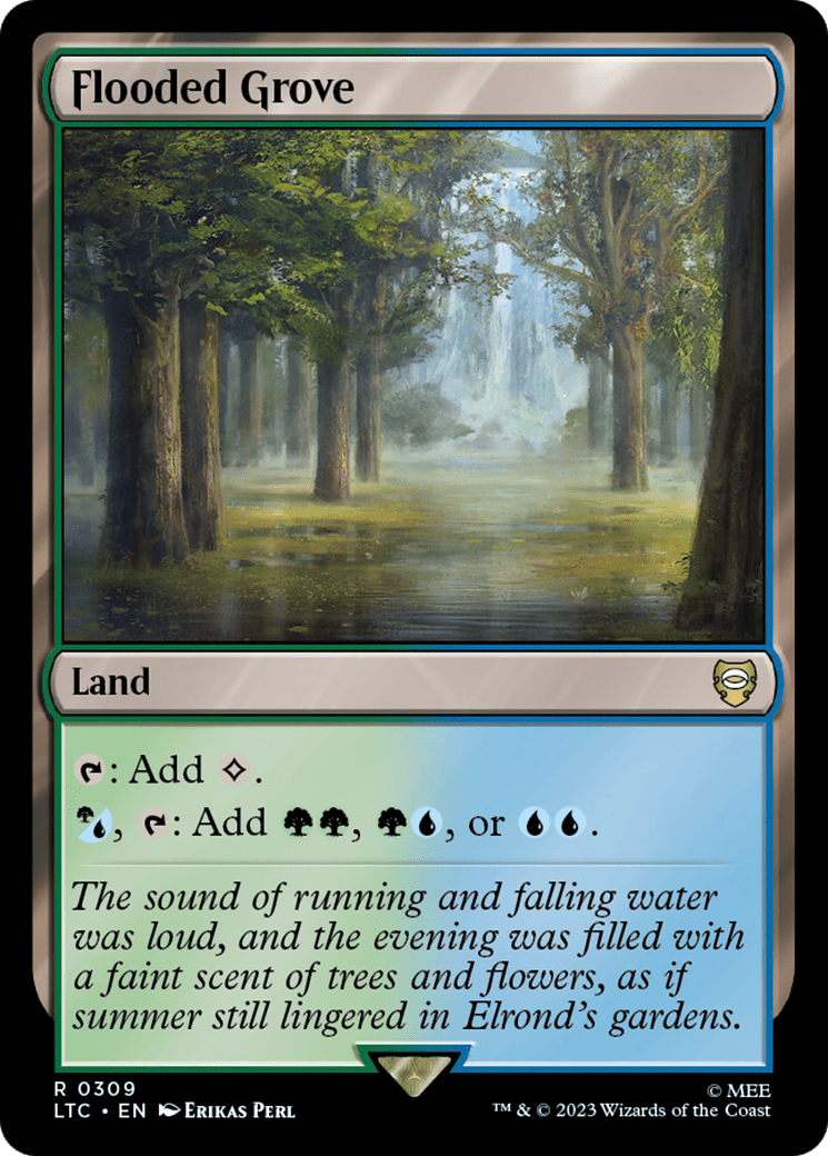 Flooded Grove [The Lord of the Rings: Tales of Middle-Earth Commander] MTG Single Magic: The Gathering  | Multizone: Comics And Games