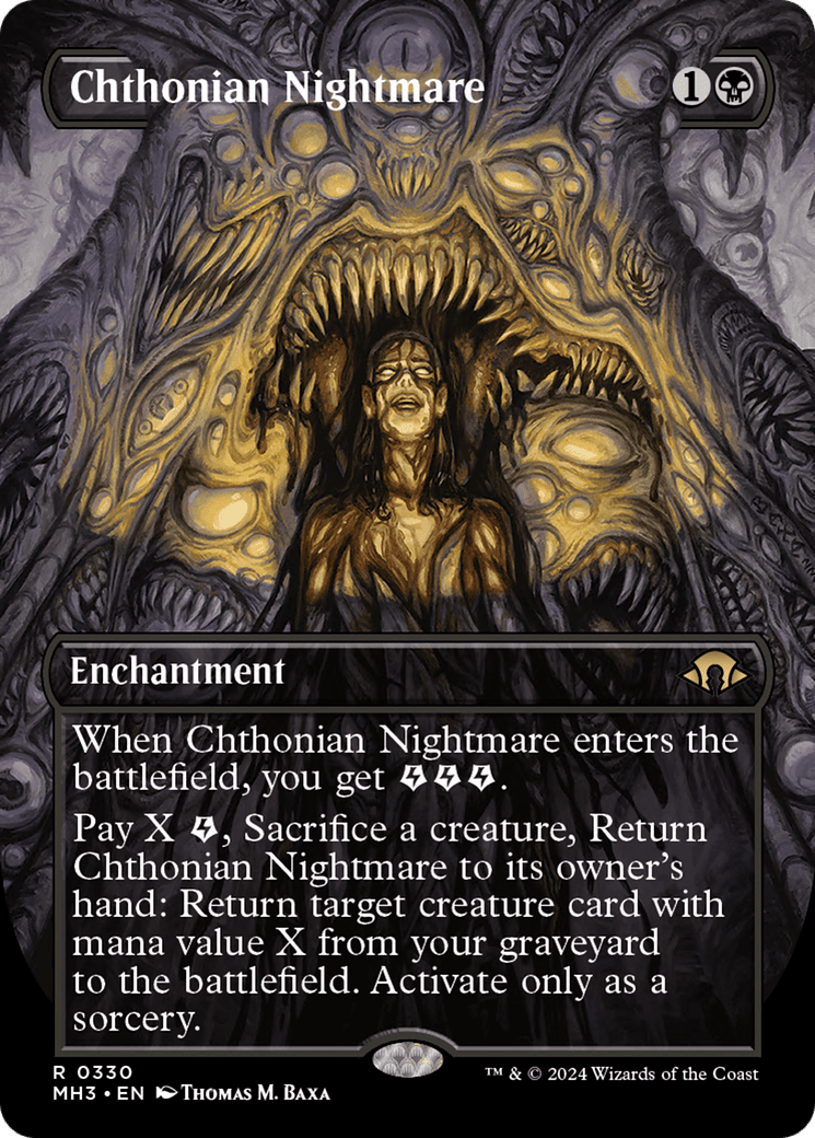 Chthonian Nightmare (Borderless) [Modern Horizons 3] MTG Single Magic: The Gathering  | Multizone: Comics And Games