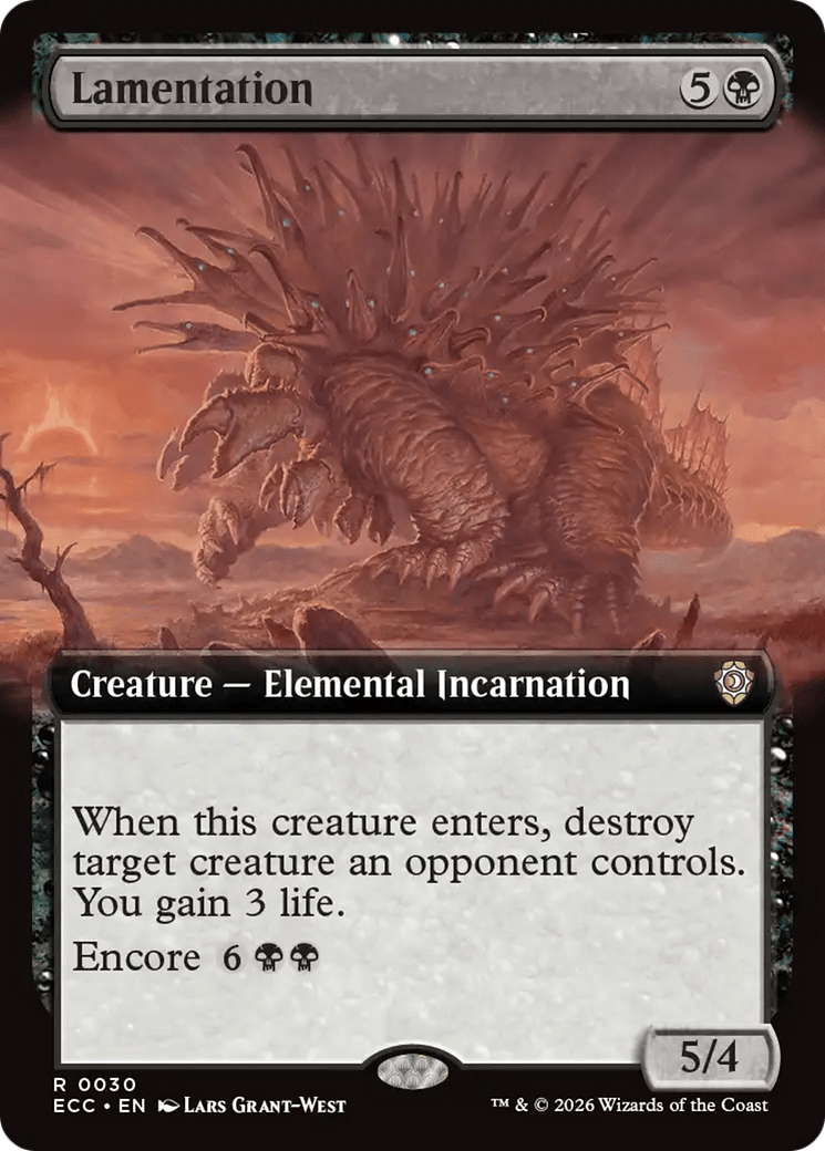 Lamentation (Extended Art) [Lorwyn Eclipsed Commander] MTG Single Magic: The Gathering  | Multizone: Comics And Games