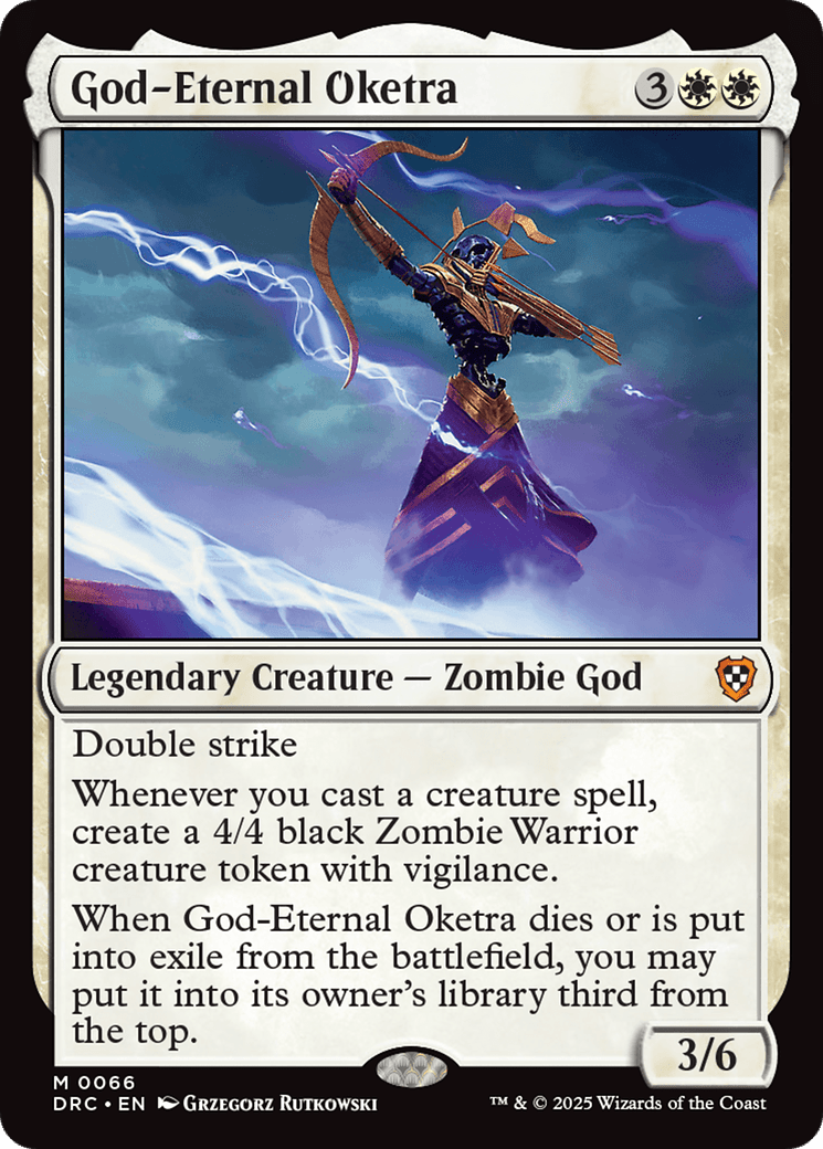 God-Eternal Oketra [Aetherdrift Commander] MTG Single Magic: The Gathering  | Multizone: Comics And Games