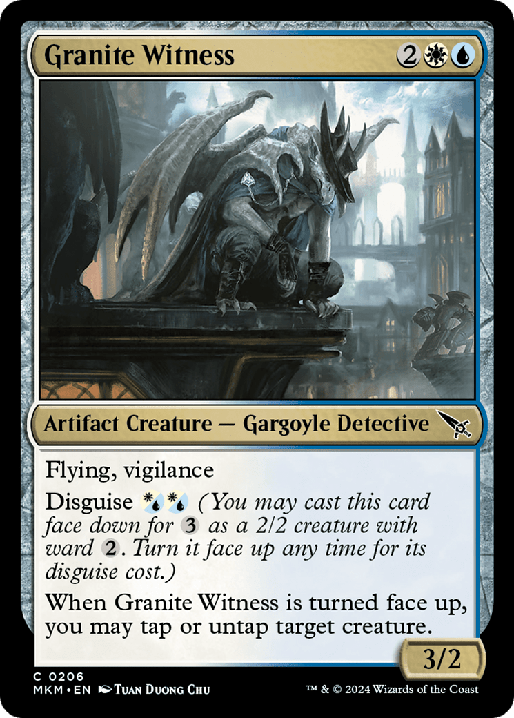 Granite Witness [Murders at Karlov Manor] MTG Single Magic: The Gathering  | Multizone: Comics And Games