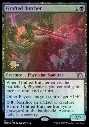 Grafted Butcher [March of the Machine Prerelease Promos] MTG Single Magic: The Gathering  | Multizone: Comics And Games