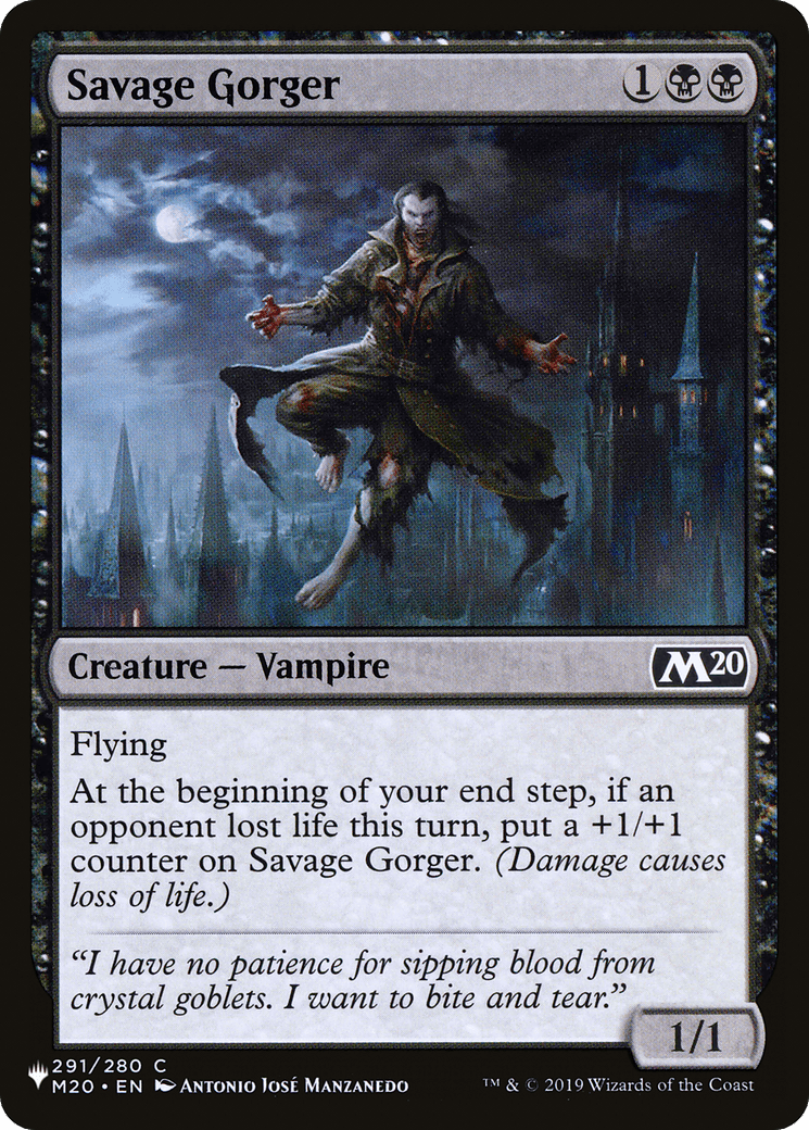 Savage Gorger [The List] MTG Single Magic: The Gathering  | Multizone: Comics And Games