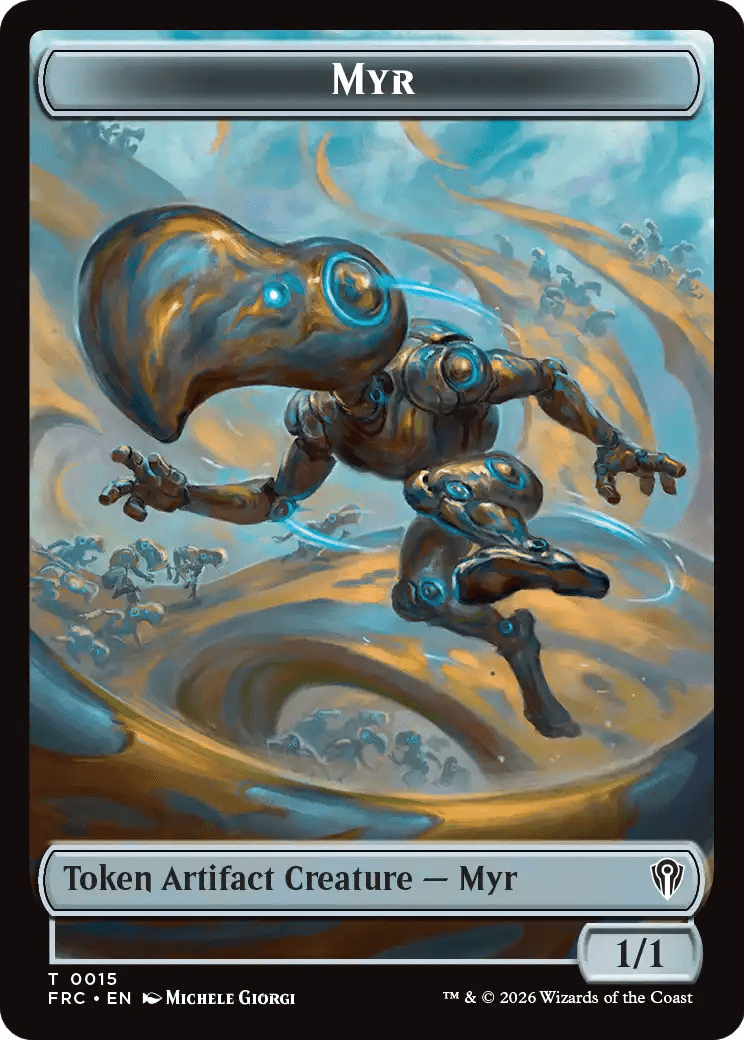 Gingerbrute // Myr Double-Sided Token [Reality Fracture Commander Tokens] MTG Single Magic: The Gathering  | Multizone: Comics And Games