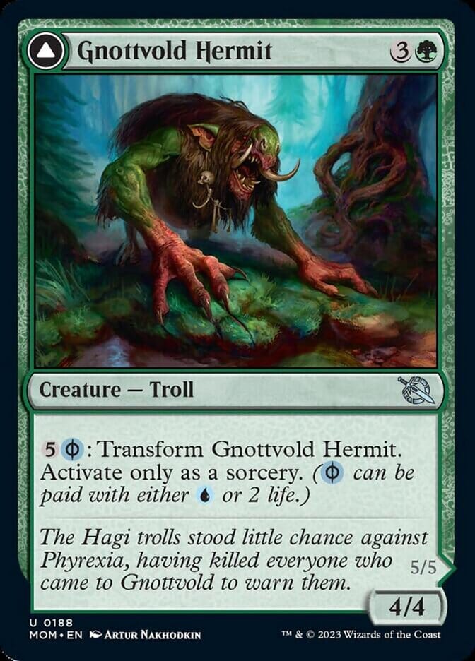 Gnottvold Hermit // Chrome Host Hulk [March of the Machine] MTG Single Magic: The Gathering  | Multizone: Comics And Games