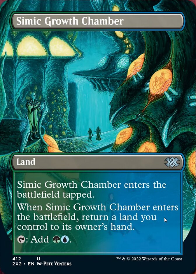 Simic Growth Chamber (Borderless Alternate Art) [Double Masters 2022] | Multizone: Comics And Games